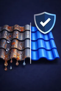 قرميد بلاستيك ضدد الصداء والتاكل