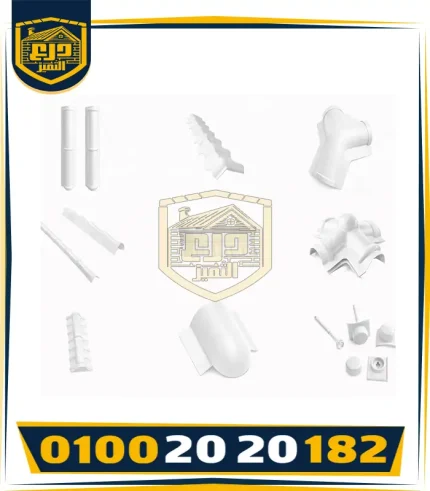 منتجات اكسسورات القرميد البلاستيك اللون الابيض